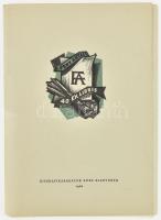 Fery Antal 40 ex libris. 1962, Kisgrafikabarátok Köre Kiadványa. Kiadói papírtokban, jó állapotban