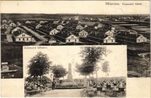 1928 Milovice, Vojensky Tábor, Zajatecky hrbitov / military camp, cemetary of the POWs (prisoner of war) (EK)