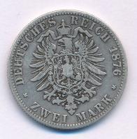 Német Államok / Poroszország 1876B 2M Ag "I. Vilmos" Hannover T:F
German States / Prussia...