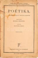 Riedl Frigyes: Poétika. A középiskolák VI. osztálya számára. Átdolgozta Pintér Jenő. Bp., 1933, Franklin. Tizedik kiadás. Kiadói papírkötés, sérült borítóval, foltos.