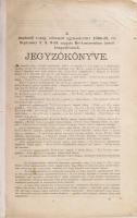 1866 A dunántúli evang. reformált egyházkerület 1865-dik évi September 7, 8, 9-dik napjain Révkomáromban tartott közgyülésének jegyzőkönyve. Pápa, 1866, Reform. főtanoda-ny., 35+(3) p. Javított gerinccel.