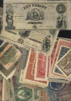 1852-től 102 klf bankjegy, benne emigrációs "Kossuth-bankó", Osztrák-Magyar Bank, jobbak T:II,II/III