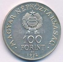 1972. 100Ft Ag "Budapest" T:AU patina Adamo EM40