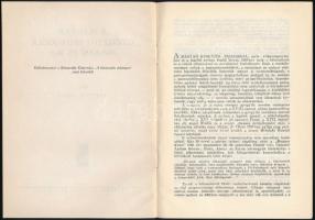 Vértes O. József: A magyar gyógyító pedagógia 1848-ban és ma. Bp., 1948, Egyetemi Nyomda. Kiadói pap...