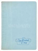 Brüklerné Buday Ella: Így főzünk ma. Bp., 1959, Minerva. Kiadói papírkötés, kissé foltos borítóval, ...