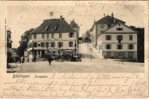 1904 Böblingen, Postplatz, Arthur Meyer Hotel zur Post (fl)