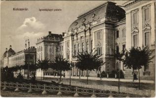 Kolozsvár, Cluj; Igazságügyi palota. Schuster Emil kiadása / Palace of Justice (EK)