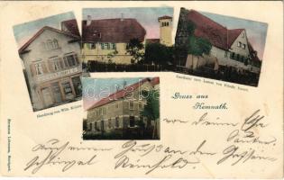 1904 Kemnath, Handlung von Wilh. Kohler, Gasthaus zum Lamm von Friedr. Bauer / shop and hotel (EK)