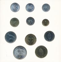 1993. 10f-200Ft (11xklf) forgalmi sor dísztokban, több lapos verzió, benne 200Ft Ag "MNB"....