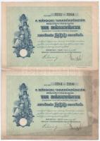 1927. Mándok "Mándoki Takarékpénztár Részvénytársaság" tíz részvénye egyenként 20P-ről, ös...