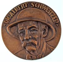 Ócsai Károly (1938-2011) DN Dr. Albert Schweitzer / Lambaréné 1913-1988 kétoldalas, öntött bronz emlékérem (80mm) T:AU