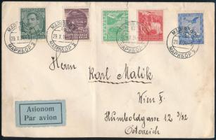 1934 Légi levél Bécsbe / Airmail cover to Vienna MARIBOR