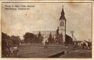 Bihardiószeg, Diosig; Templom tér / Piata Bisericii / church (Rb)