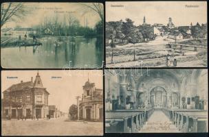 10 db RÉGI magyar város képeslap vegyes minőségben / 10 pre-1925 Hungarian town-view postcards in mixed quality