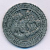 Amerikai Egyesült Államok 1987. 200 éves az Egyesült Államok alkotmánya fém emlékérem (38mm) T:AU USA 1987. Constitution of the United States Bicentennial metal medal (38mm) C:AU