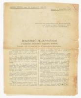 cca 1927 Zágonyi Sámuel magy kir. ny. alezredes: Beszámoló felolvasásom a Kanadába kivándorló magyarok sorsáról. Bp., é.n., szerzői kiadás. 8 p. Kissé foltos, lapszéli sérülésekkel.