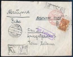 1932 Ajánlott légi levél Bécsbe / Registered airmail cover to Vienna