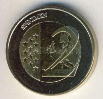 Vatikán 2007. 2€ "50 éves a római szerződés" próbaveret! T:BU