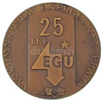 Csehszlovákia 1976. 25 éves az Energetikai Kutatóintézet - Prága / 1951-1976 bronz emlékérem (60mm) T:AU Czechoslovakia 1976. 25 let Výzkumný Ústav Energetický (25 years of the Energy Research Institute) - Praha / 1951-1976 bronze commemorative medallion (60mm) C:AU