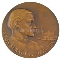 Csehszlovákia 1983. Anton Bernolák 1762-1813 / Szlovák Numizmatikai Társulat - Pozsony 1983 bronz emlékérem (79mm) T:AU Czechoslovakia 1983. Anton Bernolák 1762-1813 / Slovenská Numizmatická Spoločnosť (Slovak Numismatic Society) - Bratislava 1983 bronze commemorative medallion (79mm) C:AU