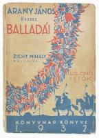 Arany János összes balladái. Zichy Mihály rajzaival. Bolond Istók. Beöthy Zsolt és Vinovich Géza tanulmányai. Bp., 1932, Magyar Könyvkiadók és Könyvkereskedők Országos Egyesülete. Arany János halálának ötvenéves fordulójára. Kiadói papírkötés, szakadt borítóval, sérült, kissé hiányos gerinccel, a könyvtest részben elvált a borítótól és a fűzése laza.