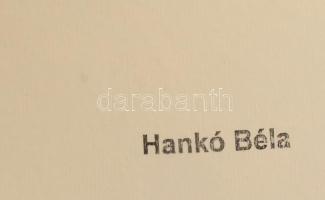 Hankó Béla (1927-1993): Atmoszférikus táj. Akvarell, papír, jelzett a hátoldalán nyomtatottan. Lap s...