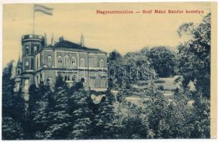 1909 Nagyszentmiklós, Sannicolau Mare; Gróf Nákó Sándor kastély. Wiener Náthán kiadása 1085. / castle (EK)