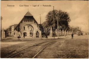 Temesvár, Timisoara; Gyárváros, Liget út / Fabrik, street