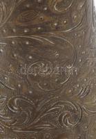 cca 19. sz. második fele, Bronz váza. Sérült, horpadt, m: 22 cm