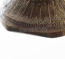 cca 19. sz. második fele, Bronz váza. Sérült, horpadt, m: 22 cm