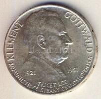 Csehszlovákia 1951. 100K Ag "Kommunista párt 30. évfordulója" T:2