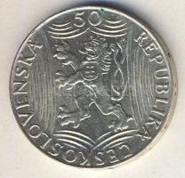 Csehszlovákia 1949. 50K Ag "Sztálin" T:2