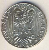 Csehszlovákia 1949. 100K Ag "Sztálin" T:2