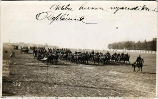 1928 Praha, Prag, Prague; Czech military, group of soldiers. K. E. Mráz photo (vágott / cut)