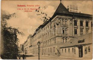 1916 Budapest I. Krisztinaváros, M. kir. állami főgimnázium, Attila utca, Osizek János üzlet (fl)