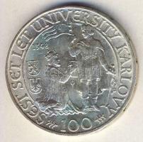 Csehszlovákia 1948. 100K Ag "Károly Egyetem 600. évfordulója" T:2