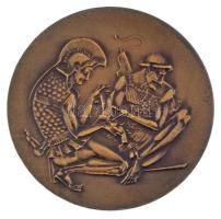 Kiss Nagy András (1930-1997) DN "Fodor József 1843-1901" kétoldalas bronz emlékérem (60mm)...