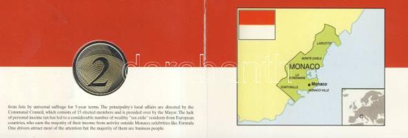 Monaco 2005. 2€ próbaveret, díszkiadásban! T:BU