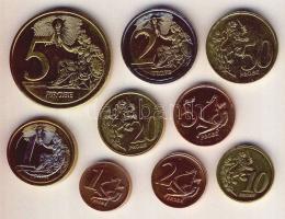 Vatikán 2005. 1c-5€ 9klf db próbaveret, szettben "XVI.Benedek pápa" T:BU Eredeti díszdobozban, tanúsítvánnyal! Csak 2000db!