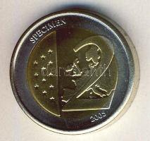 Vatikán 2005. 2€ "Sede Vacante" próbaveret! T:BU