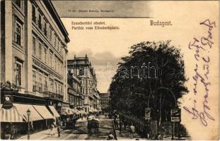 1903 Budapest V. Erzsébet tér, Magyar Általános Kőszénbánya Részvénytársaság, bútor telep, üzletek. Divald Károly 45. sz. (EK)