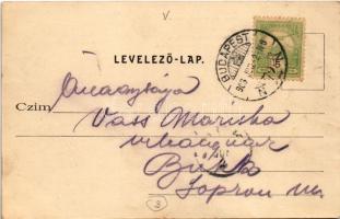 1903 Budapest V. Erzsébet tér, Magyar Általános Kőszénbánya Részvénytársaság, bútor telep, üzletek, ...