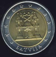 Lettország DN 2€ próbaveret T:BU