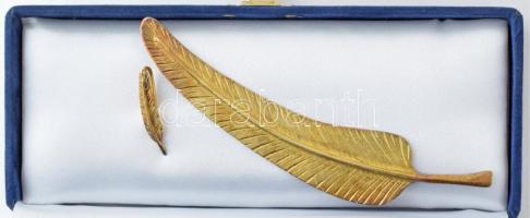 ~2014. "A Magyar Újságírók Szövetségének aranytolla" aranyozott bronz díj dísztokban, adom...