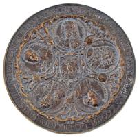 Ausztria 1883. "Bécs török ostromának 200. évfordulója" kétoldalas bronz emlékérem modern,...