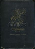 cca 1885 Női portré, keményhátú fotó Deák Mihály nyíregyházai műterméből, szabadkőműves hátlappal, 1...