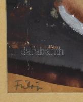 Fülöp Erzsébet (1937-): Csendélet. Akvarell, papír, jelezve balra lent, hátoldalán Képcsarnok Vállal...