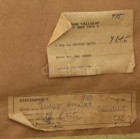 Fülöp Erzsébet (1937-): Csendélet. Akvarell, papír, jelezve balra lent, hátoldalán Képcsarnok Vállal...