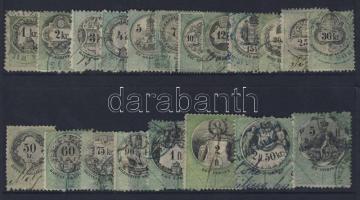 1870 20 db klf érték (hártyapapír)