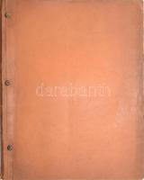 1925 Lino Másala "Il demonio nel presepe" c. drámájának forgatókönyve, a szerző aláírásáva...